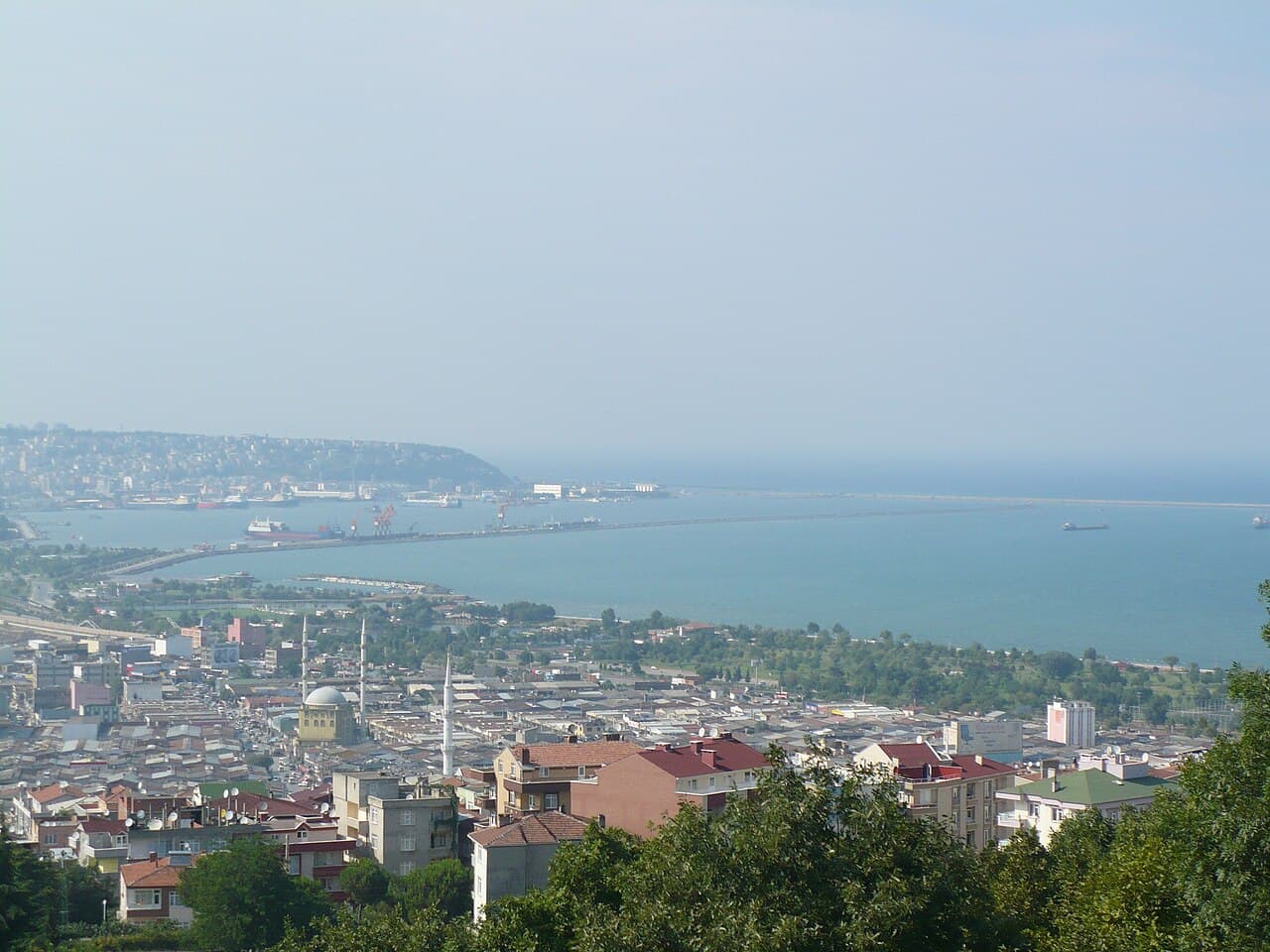 Canik'ten Samsun şehir görünümü